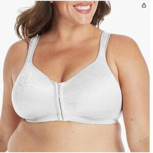 PLAYTEX 18 Hour Front Close Wirefree Back Support Posture Full Coverage 36D E525